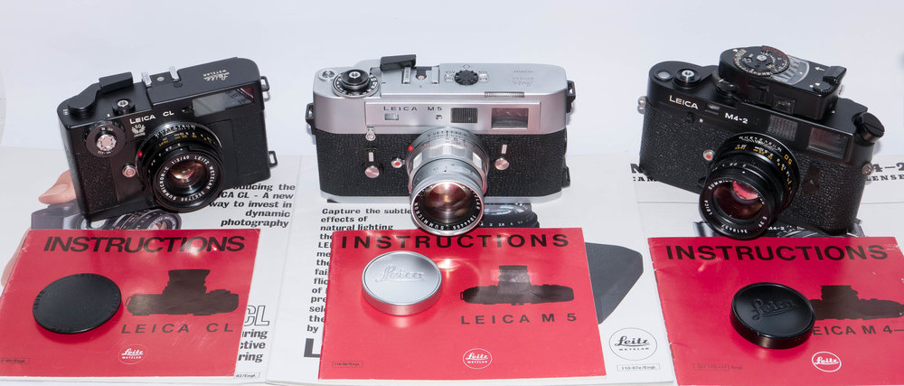 The CL, M5 and M-42 with MR light meter — examples from William